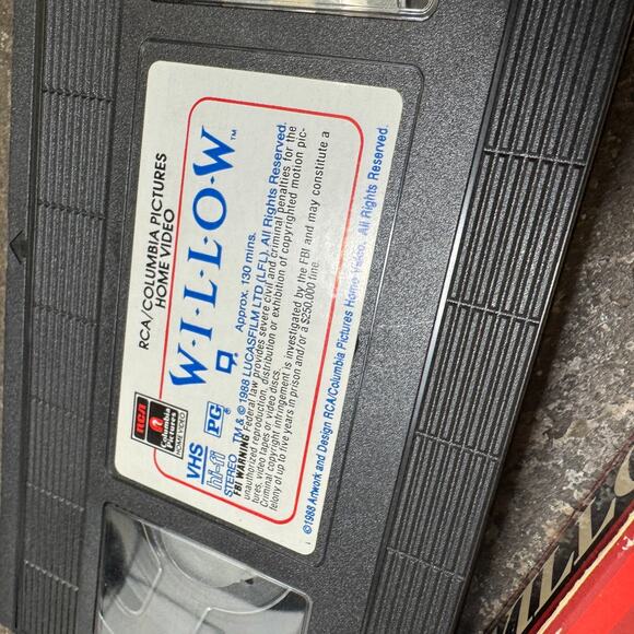 Willow (VHS, 1988) Val Kilmer, Joanne Whalley, Warwick Davis Vintage Tape - Picture 3 of 4